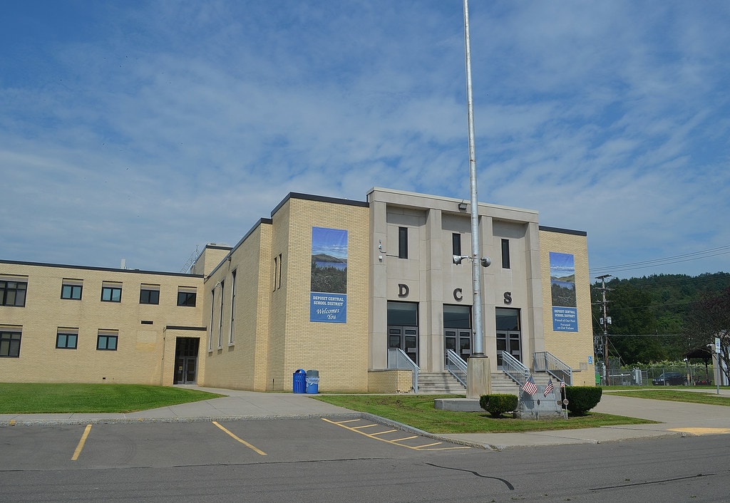 Deposit Central School — aerial view